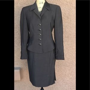 Vintage Grey ESCADA By Margaretha Levy Suit